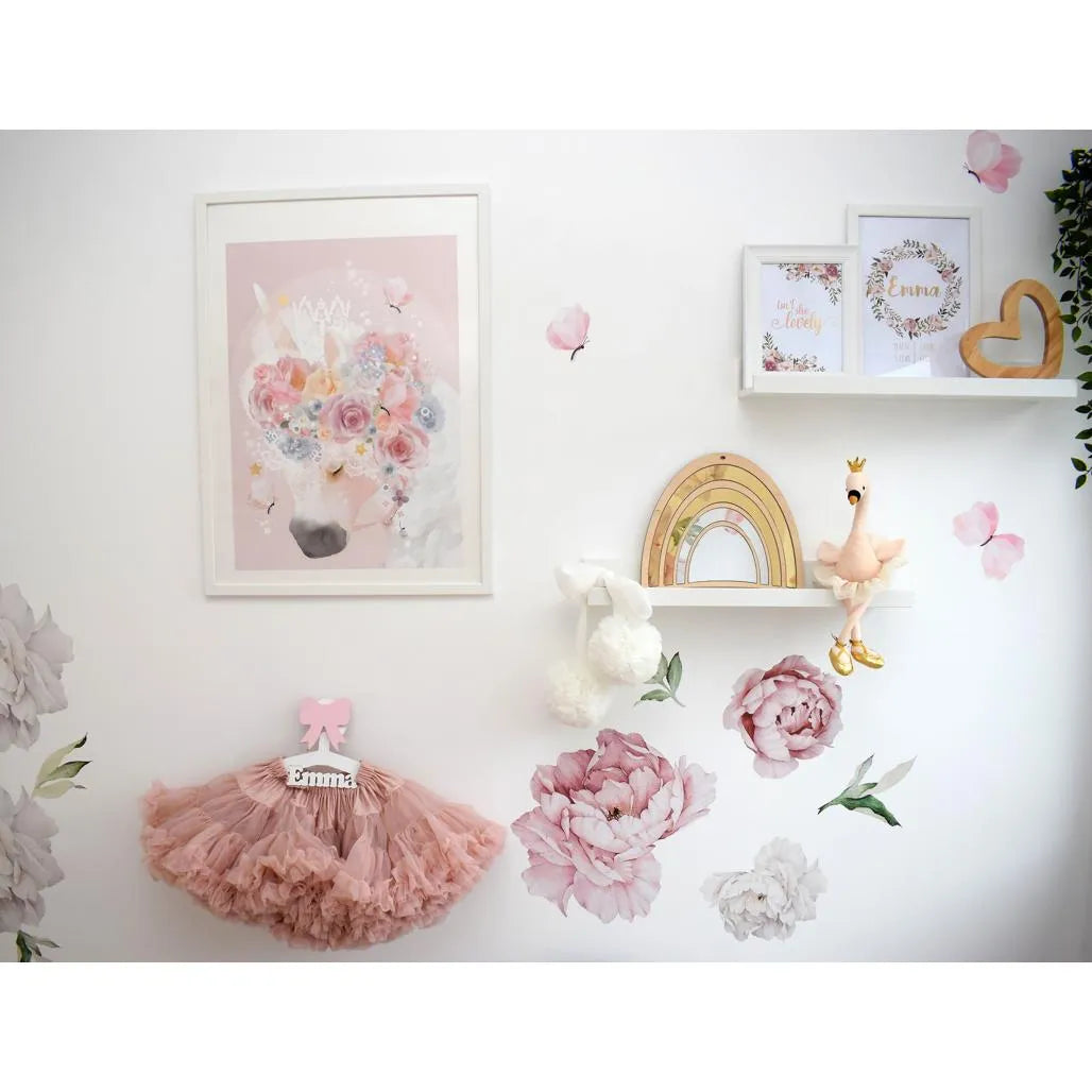 Rainbow Mirror - Safety Acrylic and Wooden Suitable for Children - 29cmx25cm - Wall Decoration - Cut It Now