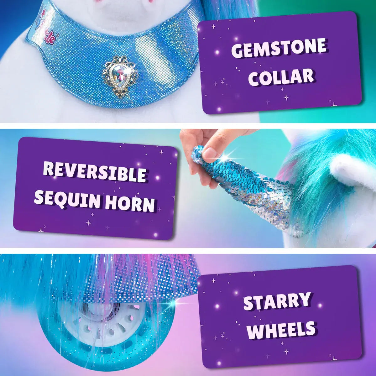 Jazdecký Jednorožec - Dúhový - Model y - Jazdecké Koníky - Ponycycle