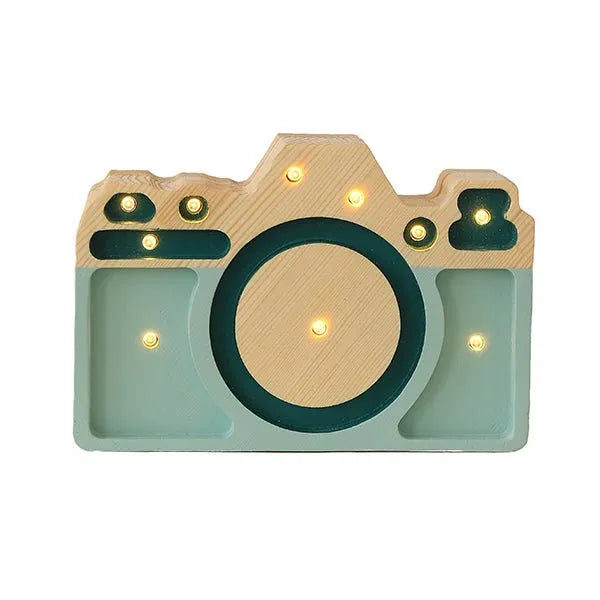 Camera Lamp Mini - Little Lights - Wooden Lamps