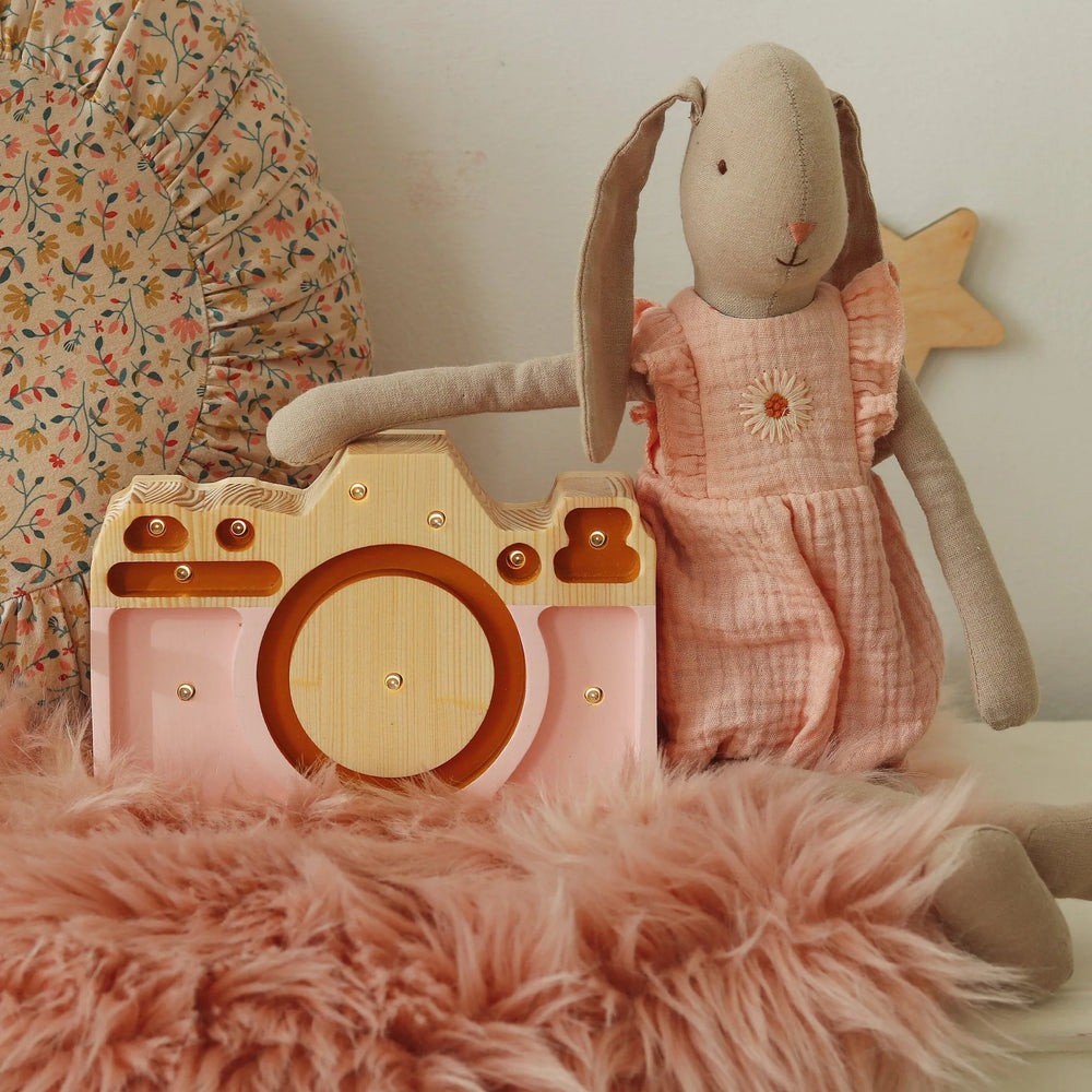 Camera Lamp Mini - Little Lights - Wooden Lamps