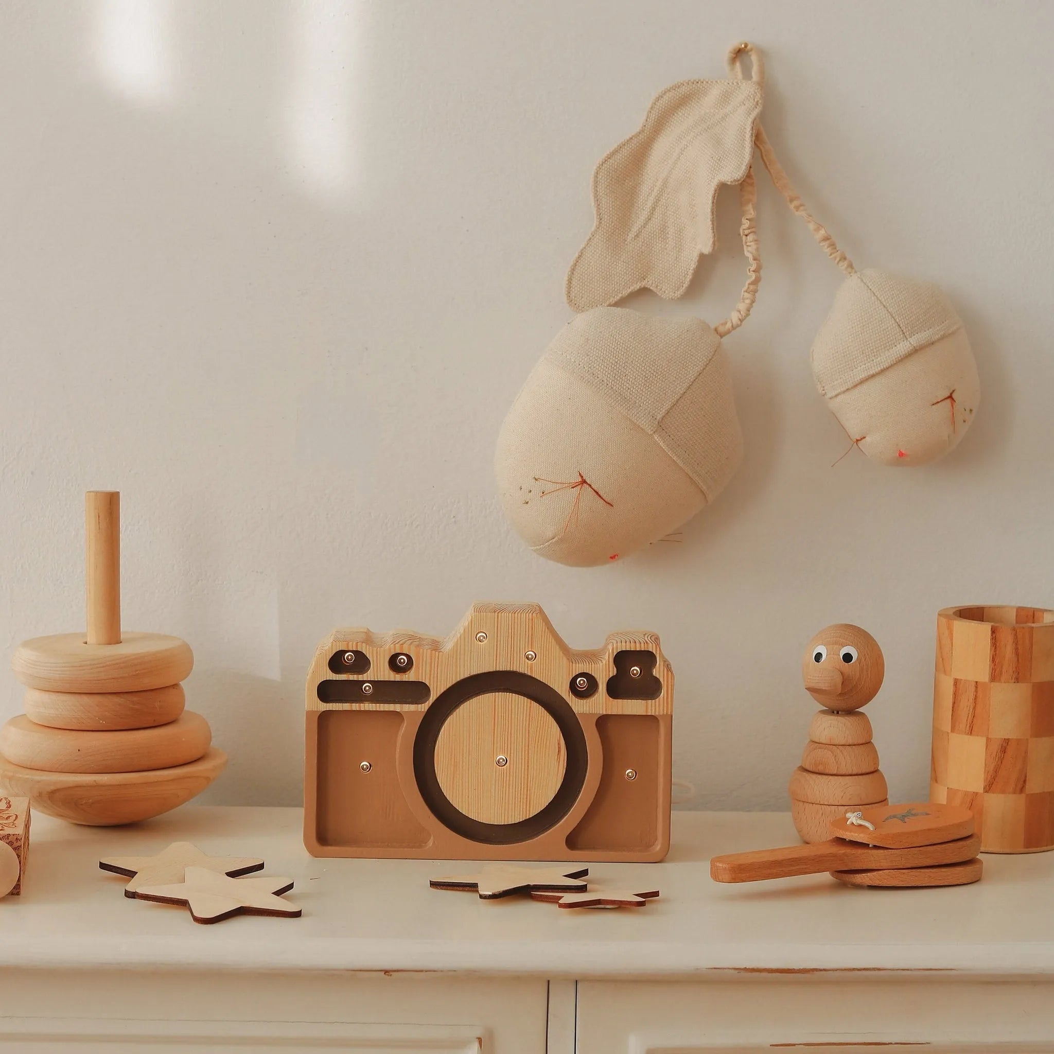 Camera Lamp Mini - Little Lights - Wooden Lamps