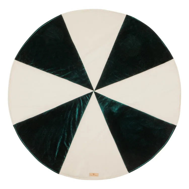 Green Candy Christmas Round Patchwork Mat - Moi Mili - Mats