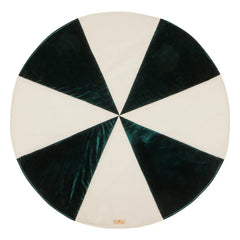 Green Candy Christmas Round Patchwork Mat - Moi Mili - Mats