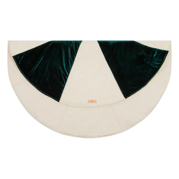 Green Candy Christmas Round Patchwork Mat - Moi Mili - Mats