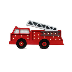 Lâmpada Carro de Bombeiros - Lâmpadas de Madeira - Little Lights