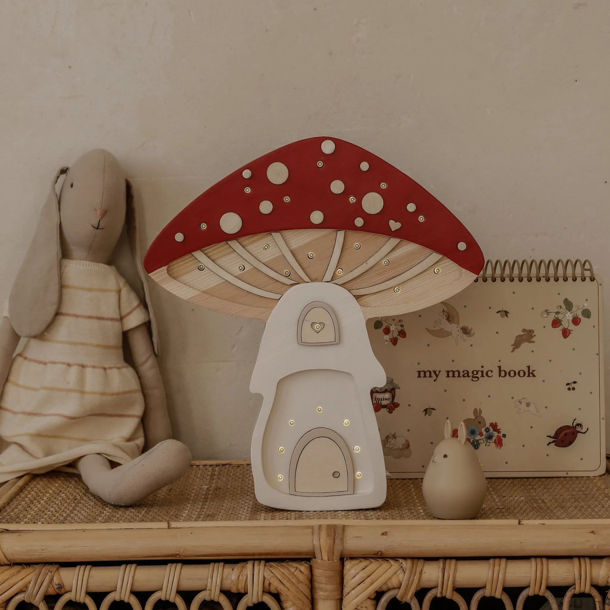 Lampada a fungo - Piccole luci - Lampade in legno