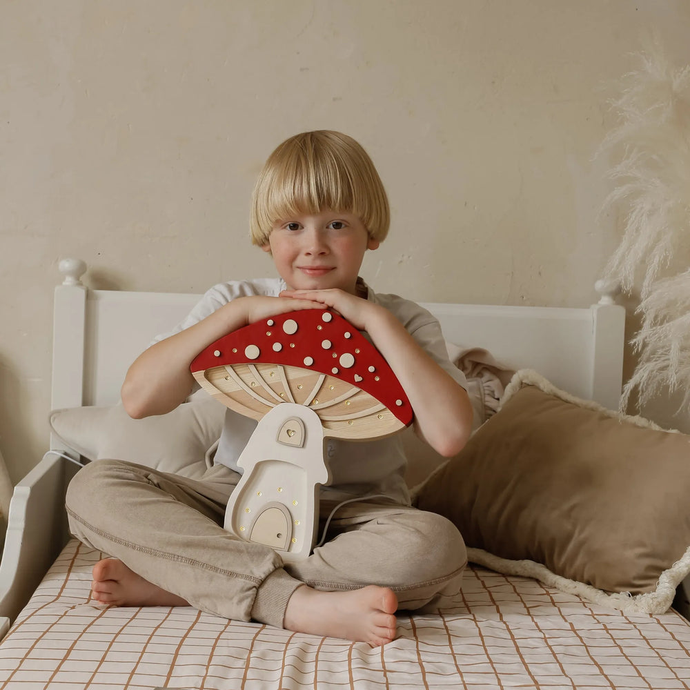 Lampada a fungo - Piccole luci - Lampade in legno