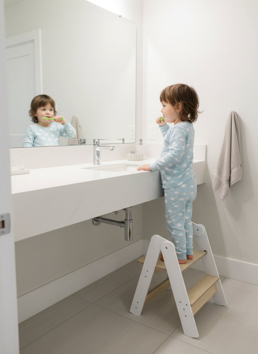 Little Space Saving Step Stool – handcrafted kids’ furniture