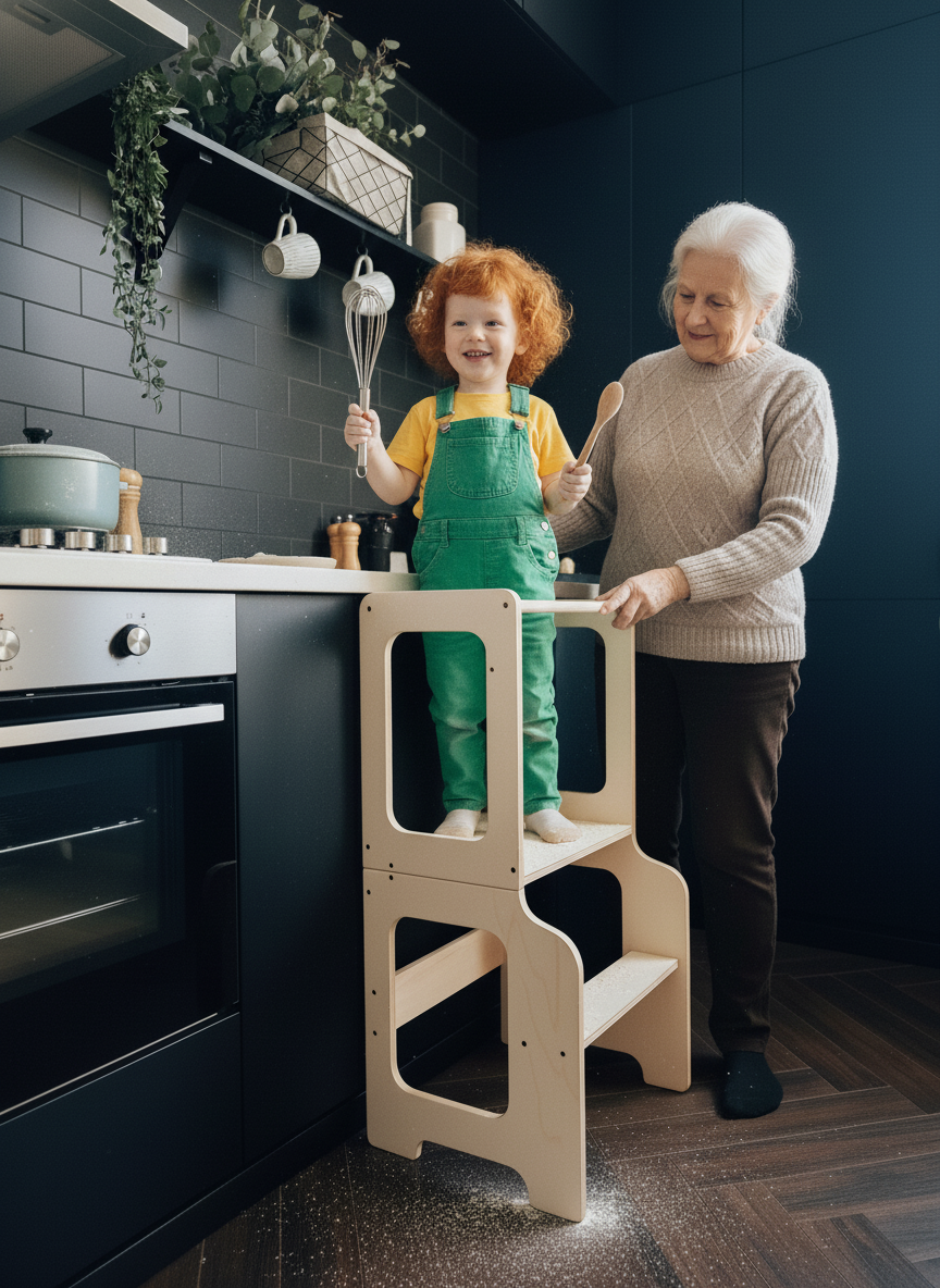 Creative tower – handcrafted kids’ furniture