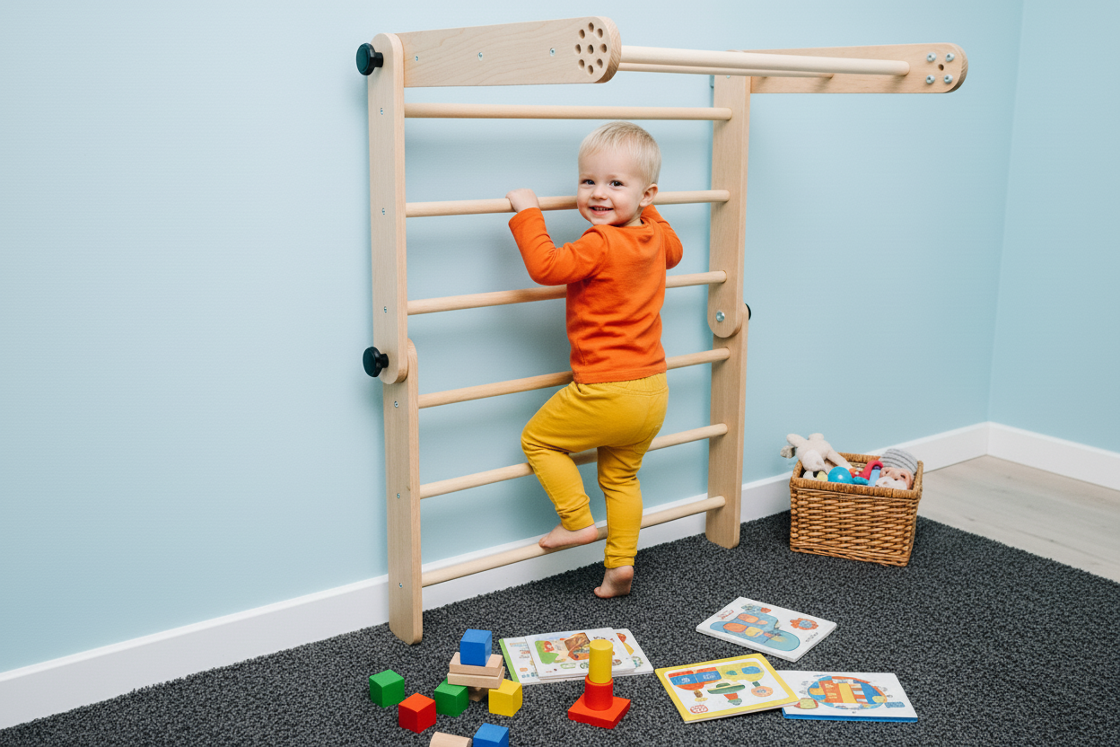 Zuzu climbing triangle 3 sections – handcrafted kids’ furniture