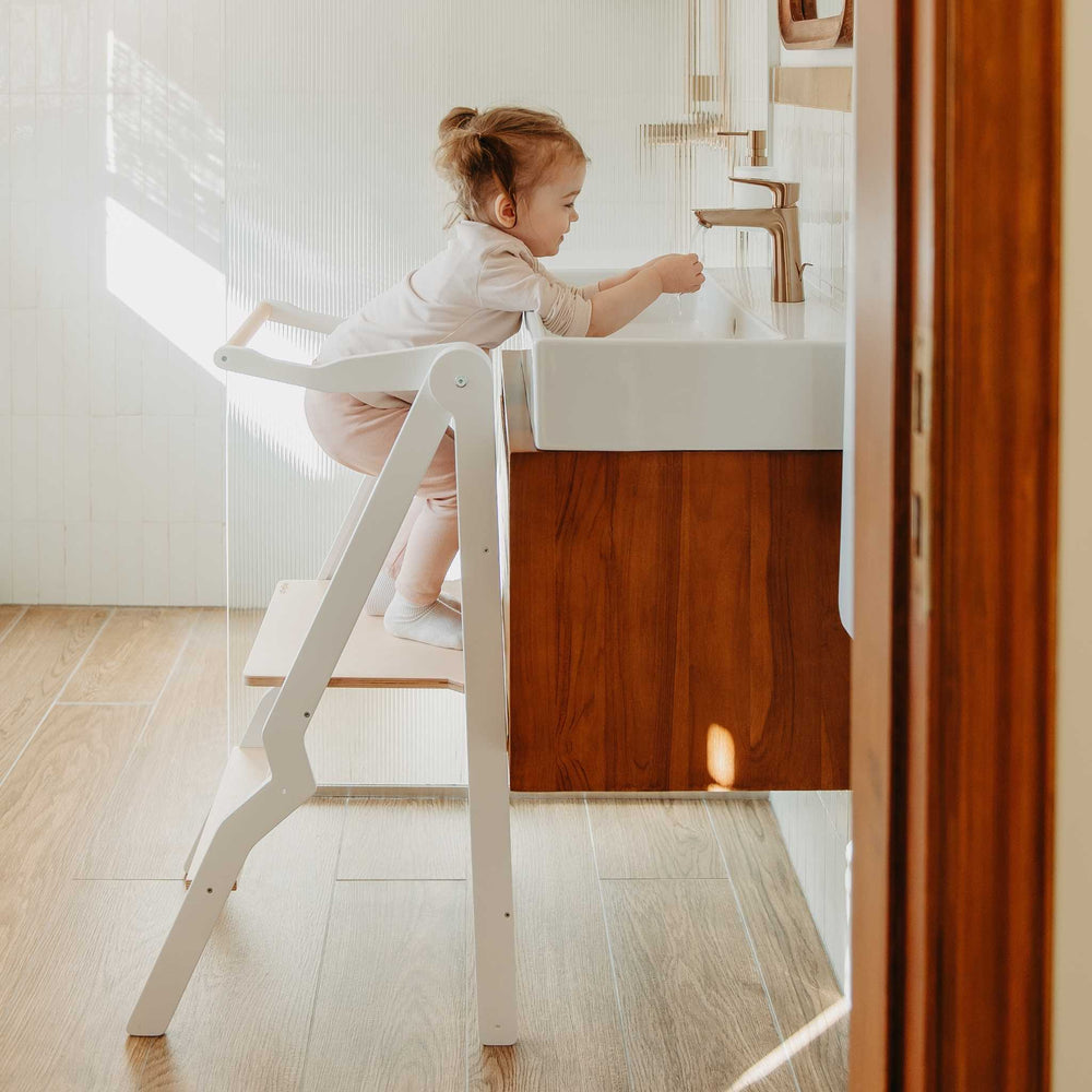 Detská pomocná veža ZigZag, skladací model Leg&Go