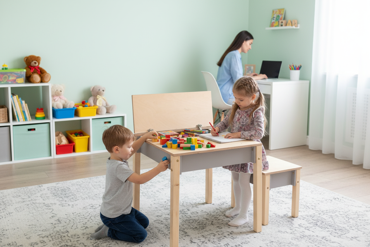 Storage Table and Chair – image 5