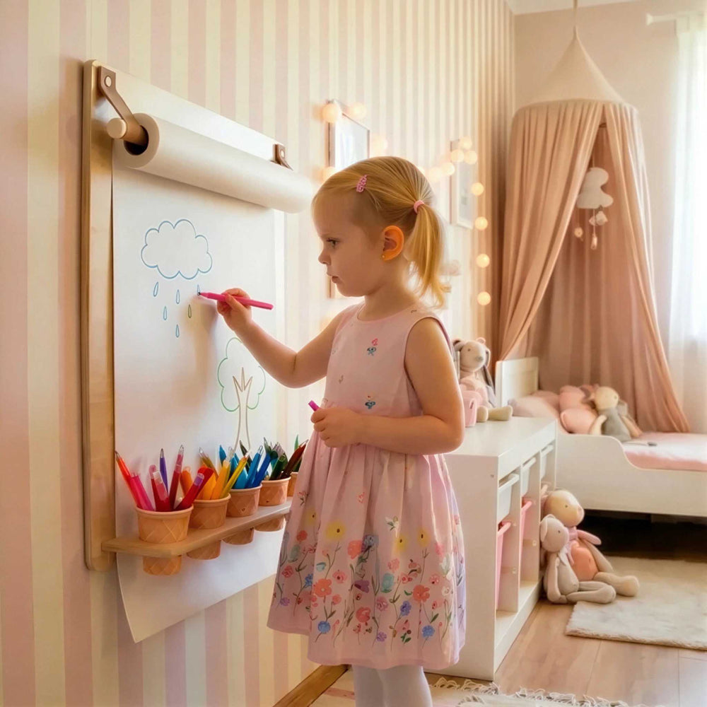 Detská tabuľa na kreslenie Leg&Go s držiakom na ceruzky