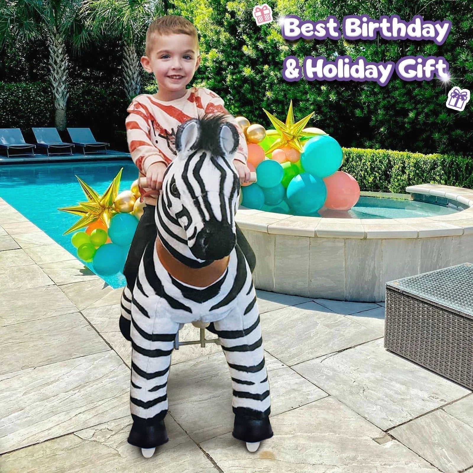 Jazdecká Zebra Model u - 3 - 4 Roky - Jazdecké Koníky - Ponycycle