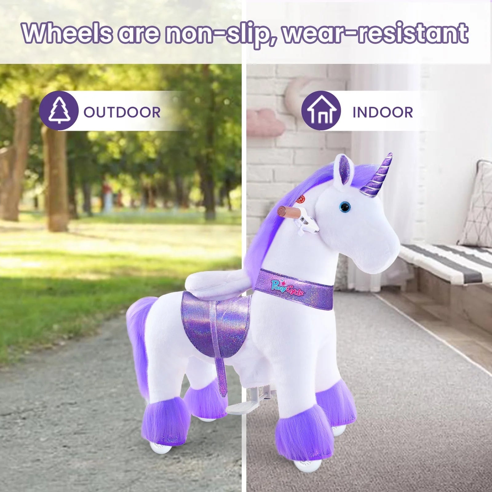Jazdecký Jednorožec - 7+ - Fialový - Jazdecké Koníky - Ponycycle