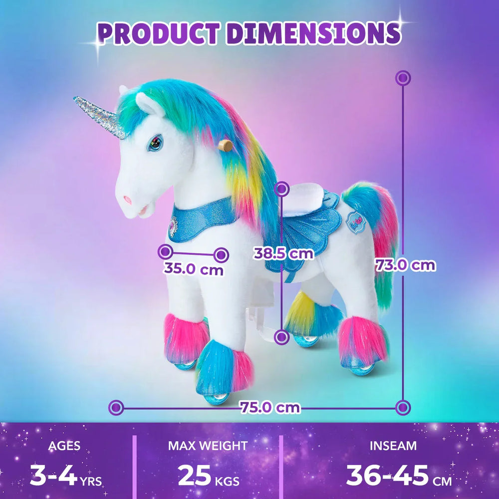 Jazdecký Jednorožec - Dúhový - Model y - Jazdecké Koníky - Ponycycle