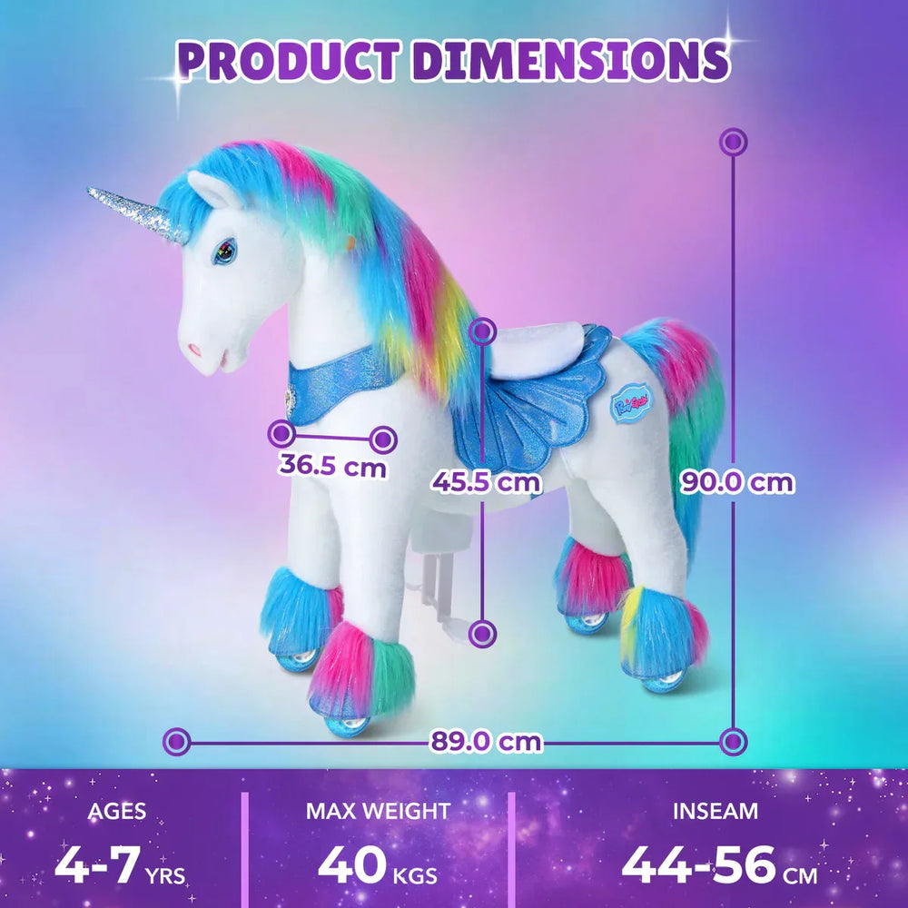 Jazdecký Jednorožec - Dúhový - Model y - Jazdecké Koníky - Ponycycle