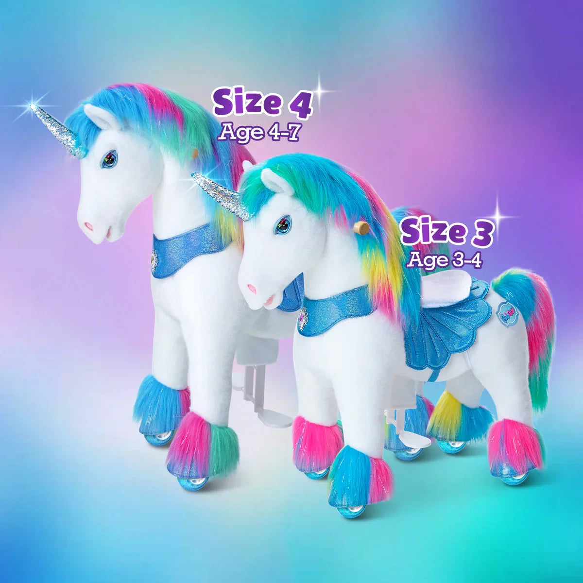 Jazdecký Jednorožec - Dúhový - Model y - Jazdecké Koníky - Ponycycle
