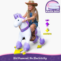Jazdecký Jednorožec Model - 3 - 4 Roky - Fialový - Jazdecké Koníky - Ponycycle