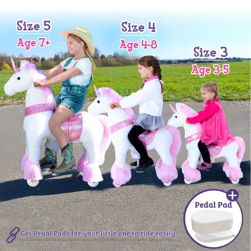 Jazdecký Jednorožec Model u - 3 - 4 Roky - Ružový - Jazdecké Koníky - Ponycycle