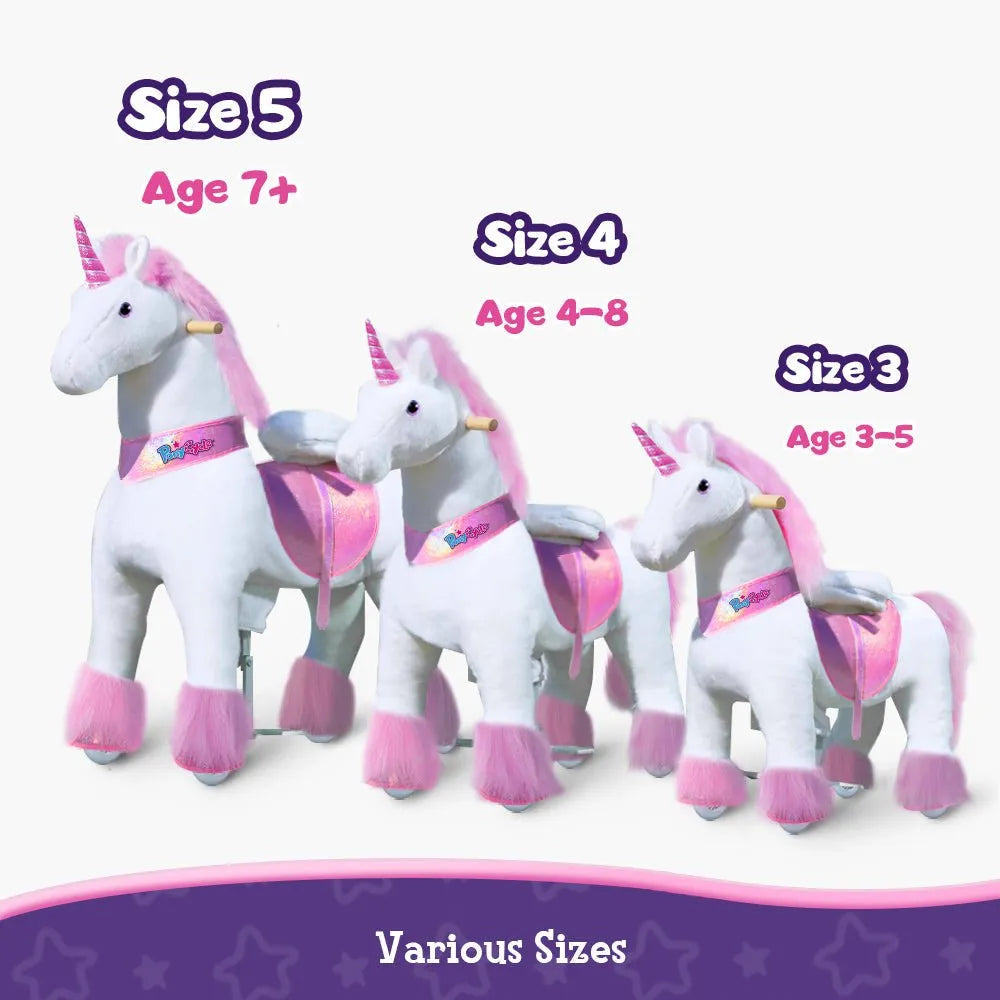 Riding Unicorn Model u - 3 To 5 Years - Pink - Ponycycle - Riding Ponies