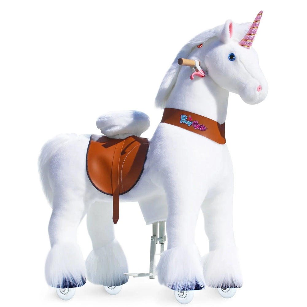 Jazdecký Jednorožec Model u - od 7 Rokov - Biely - Jazdecké Koníky - Ponycycle