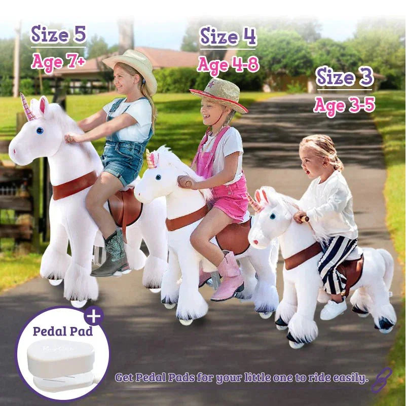 Jazdecký Jednorožec Model u - od 7 Rokov - Biely - Jazdecké Koníky - Ponycycle