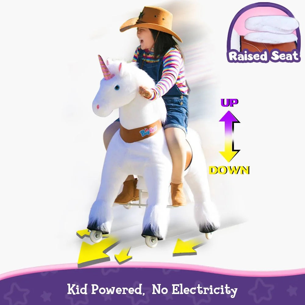 Jazdecký Jednorožec Model u - od 7 Rokov - Biely - Jazdecké Koníky - Ponycycle