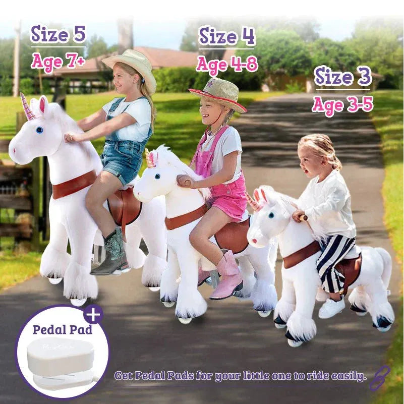 Unicornio Ecuestre Modelo u - a partir de 7 años - Blanco - Ponycycle - Caballos Ecuestres