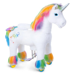 Riding Unicorn Model x - 4 To 8 Years - Rainbow - Ponycycle - Riding Ponies