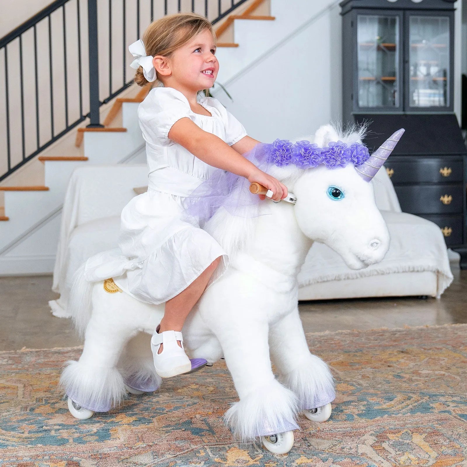Riding Unicorn Model x - 4 To 8 Years - Purple - Ponycycle - Riding Ponies
