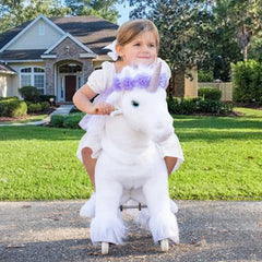 Riding Unicorn Model x - 4 To 8 Years - Purple - Ponycycle - Riding Ponies