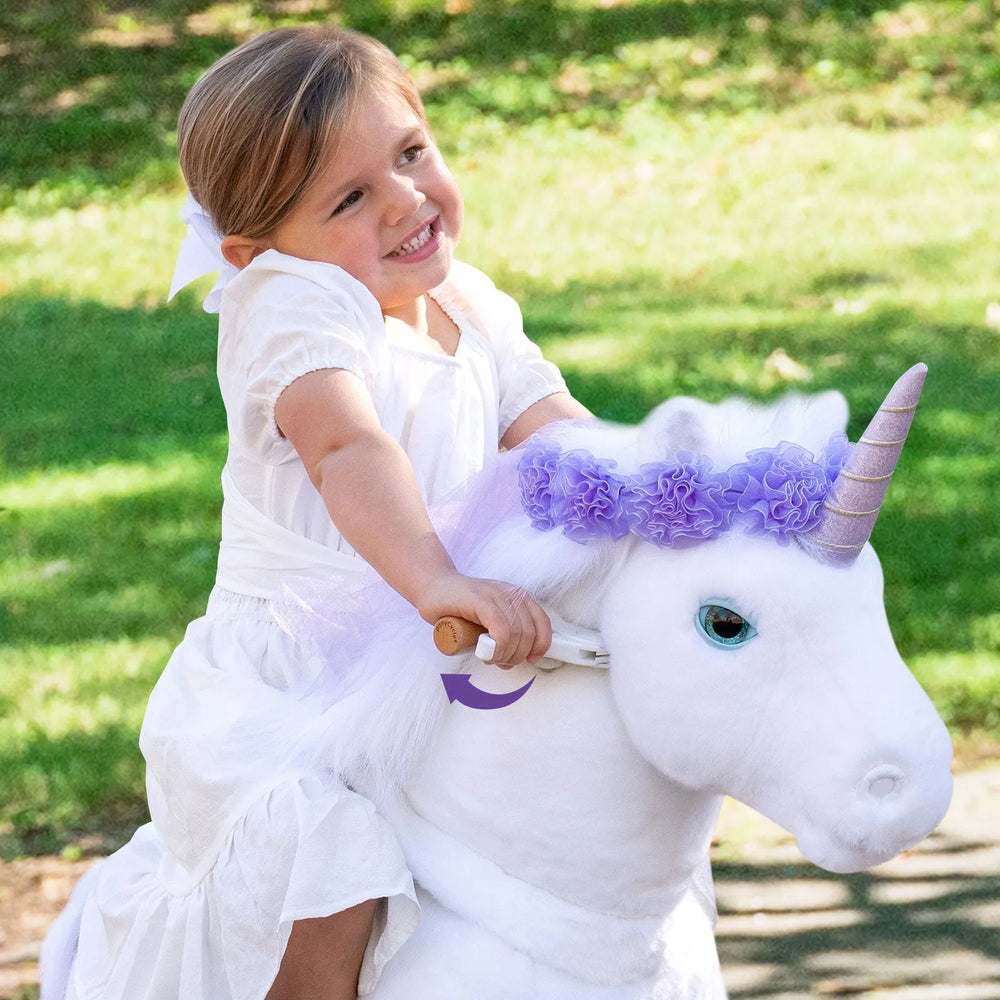 Riding Unicorn Model x - 4 To 8 Years - Purple - Ponycycle - Riding Ponies