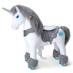 Jazdecký Jednorožec - Sivý - Model y - Jazdecké Koníky - Ponycycle
