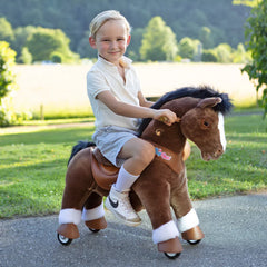 Jazdecký Koník - čokoládovo Hnedý - Model y - Jazdecké Koníky - Ponycycle