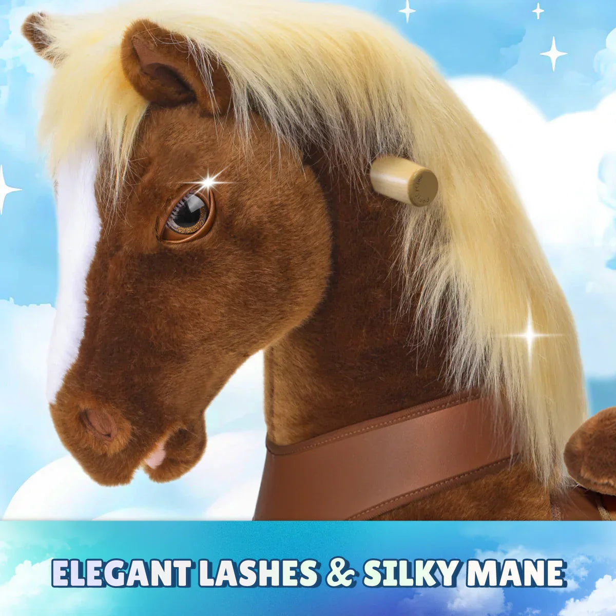 Ride-On Horse - Brown - Model y - Ride-On Toys - Ponycycle