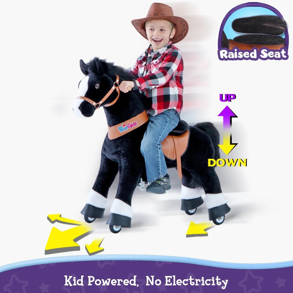 Jazdecký Koník Model u - 3 - 4 Roky - čierny - Jazdecké Koníky - Ponycycle
