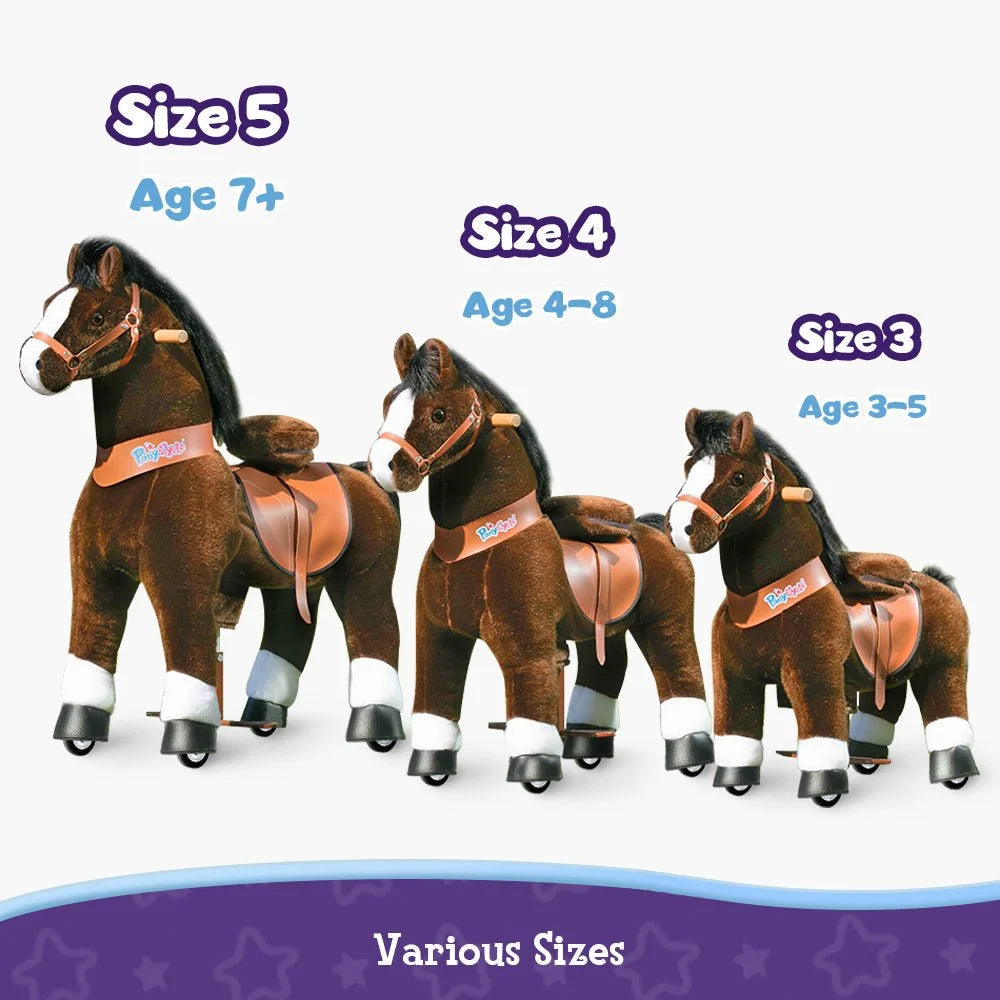 Jazdecký Koník Model u - 3 -4 Roky - čokoládový - Jazdecké Koníky - Ponycycle