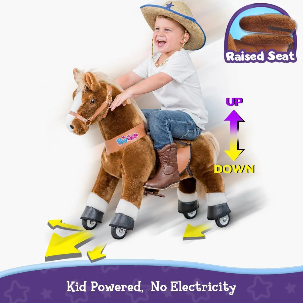 Jazdecký Koník Model u - 3 - 4 Roky - Hnedý - Jazdecké Koníky - Ponycycle