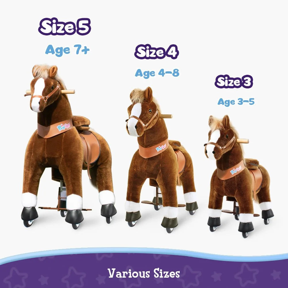 Jazdecký Koník Model u - 3 - 4 Roky - Hnedý - Jazdecké Koníky - Ponycycle