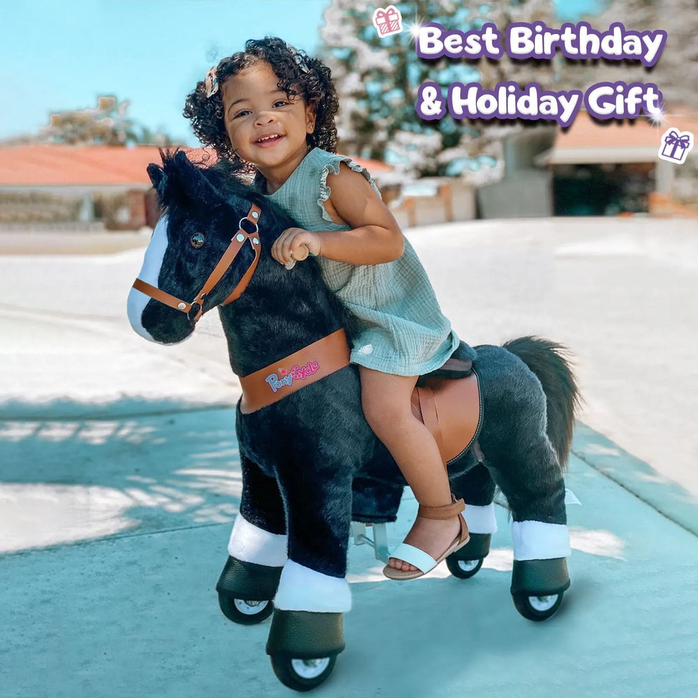 Riding Horse Model u - 3 to 5 Years - black - Ponycycle - Riding Horses