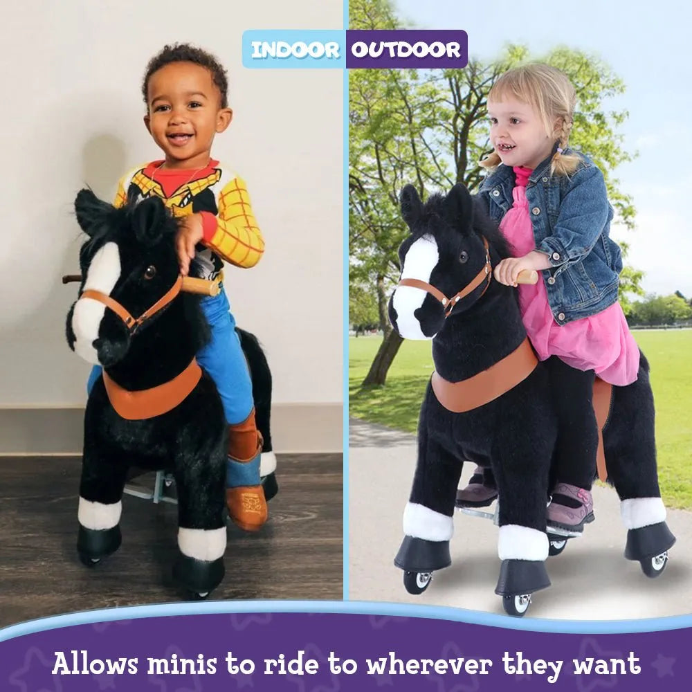 Riding Horse Model u - 3 to 5 Years - black - Ponycycle - Riding Horses