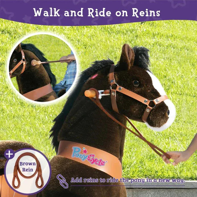 Riding Horse Model u - 3 to 5 Years - chocolate - Ponycycle - Riding Horses