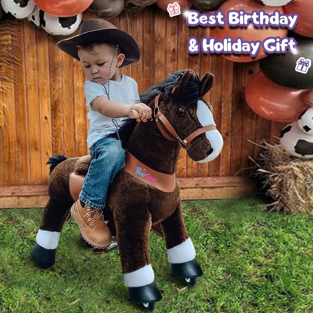 Riding Horse Model u - 3 to 5 Years - chocolate - Ponycycle - Riding Horses