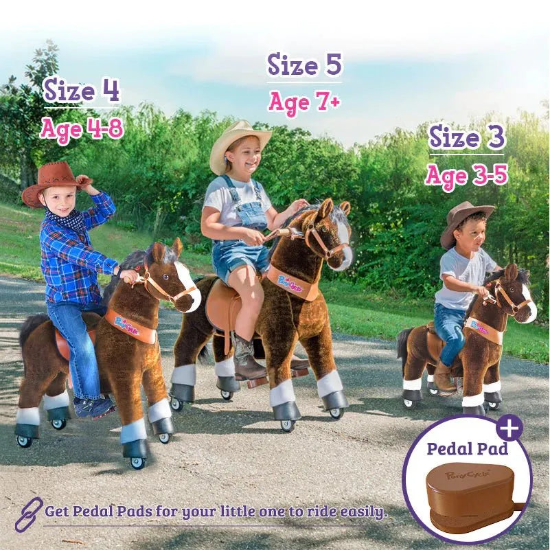 Riding Horse Model u - 3 to 5 Years - chocolate - Ponycycle - Riding Horses