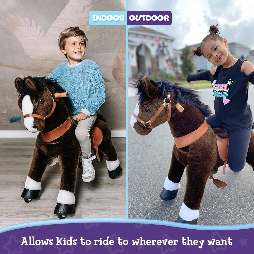 Jazdecký Koník Model u - 4 -7 Rokov - čokoládový - Jazdecké Koníky - Ponycycle