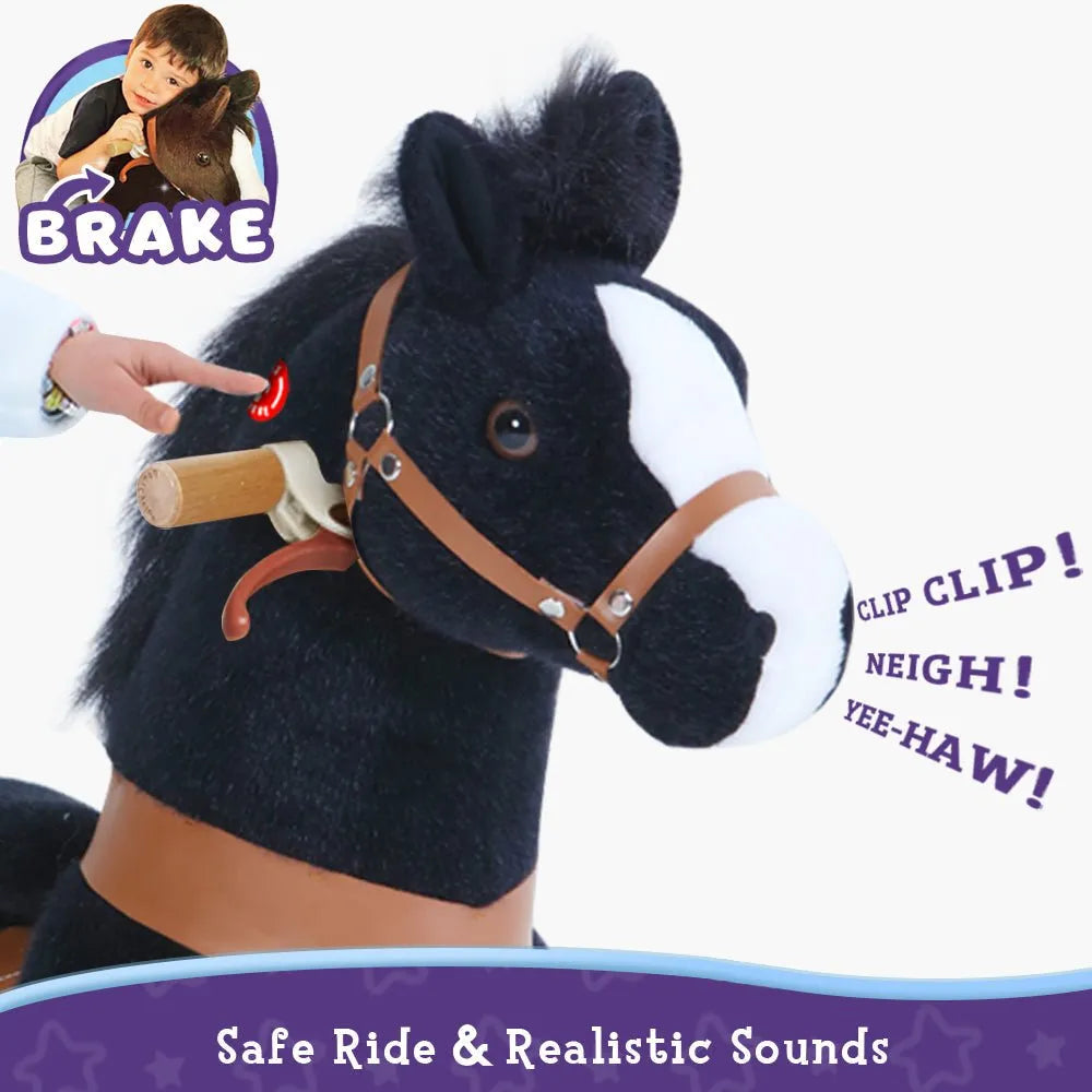Riding Horse Model u - 4 to 8 Years - black - Ponycycle - Riding Horses