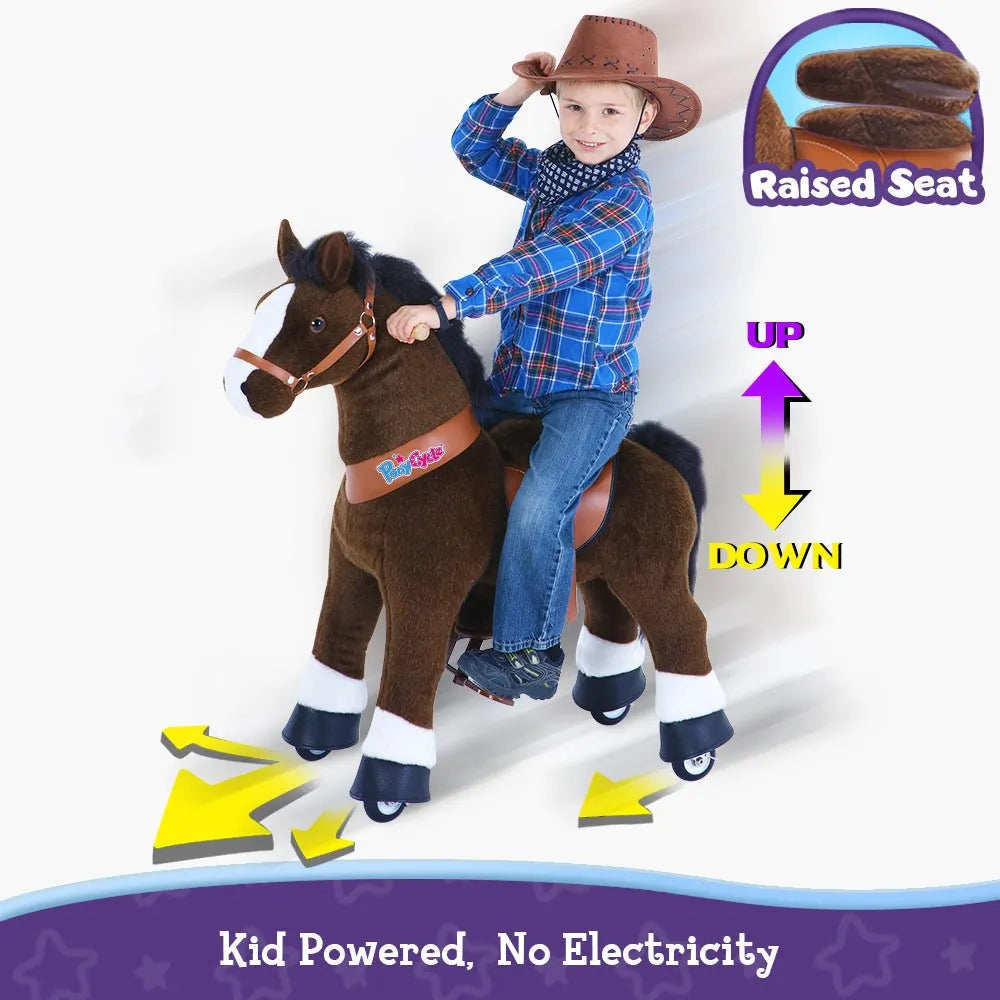 Riding Horse Model u - 4 to 8 Years - chocolate - Ponycycle - Riding Horses
