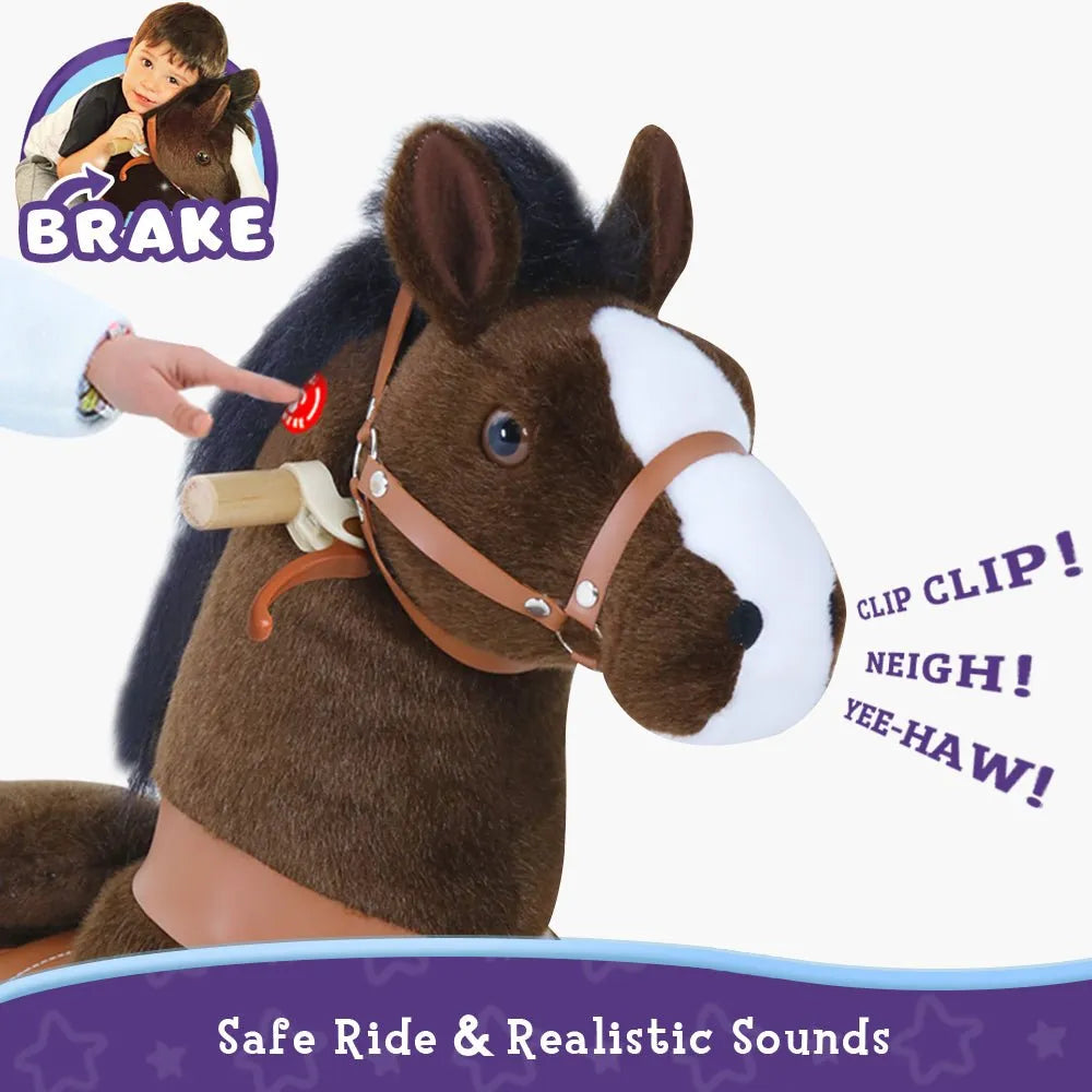 Riding Horse Model u - 4 to 8 Years - chocolate - Ponycycle - Riding Horses