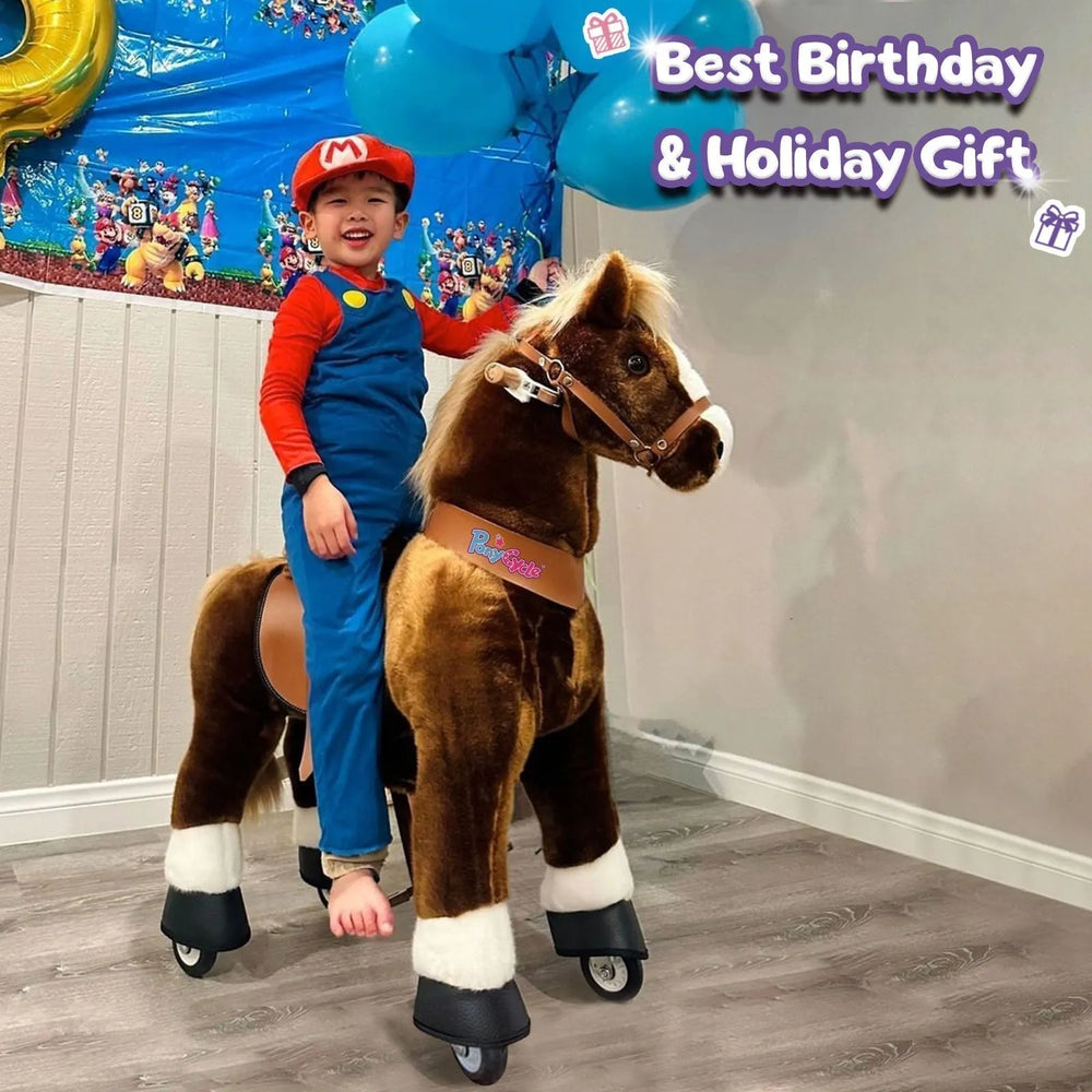 Riding Horse Model u - 4 to 8 Years - Brown - Ponycycle - Riding Horses